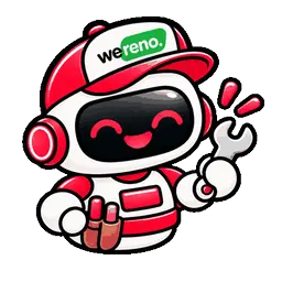The Handyman mascot, waving its wrench